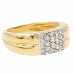 Bague Or jaune diamant