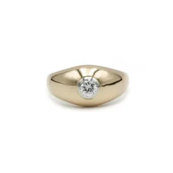 Bague Or jaune Diamant 0.25ct