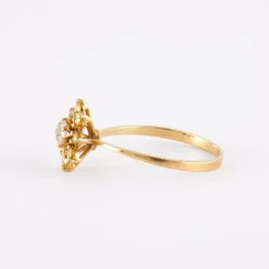Bague or jaune diamant jaune diamant