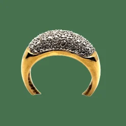 Bague or jaune diamants