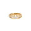 Bague or jaune, diamants