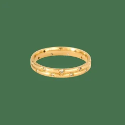 Bague or jaune diamants