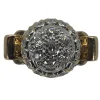 Bague or jaune,, diamants