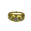 Bague or jaune diamants