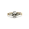 Bague or jaune diamants