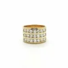 Bague or jaune diamants