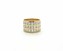 Bague or jaune diamants