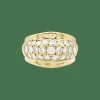 Bague or jaune, diamants.