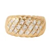Bague Or Jaune Diamants