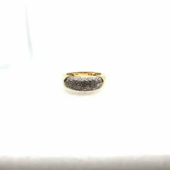 Bague or jaune diamants