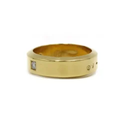 Bague or jaune diamants