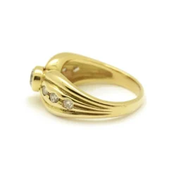 Bague or jaune diamants