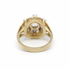 Bague or jaune diamants
