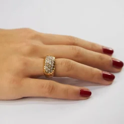 Bague Or Jaune Diamants