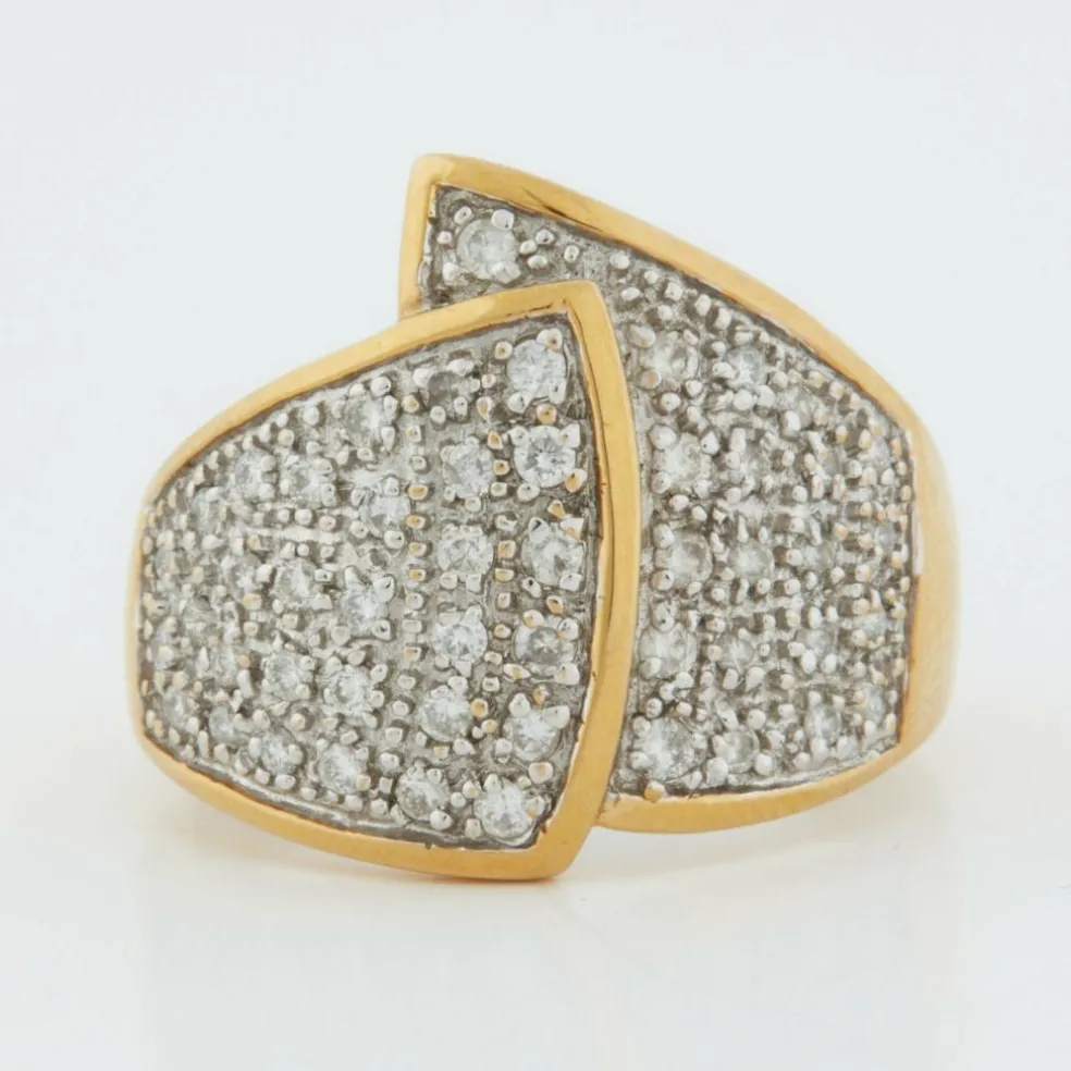 Bague Or jaune diamants