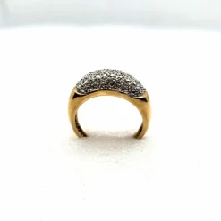 Bague or jaune diamants