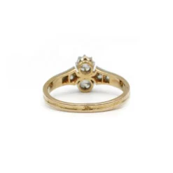 Bague or jaune diamants