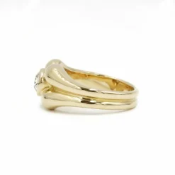 Bague or jaune diamants