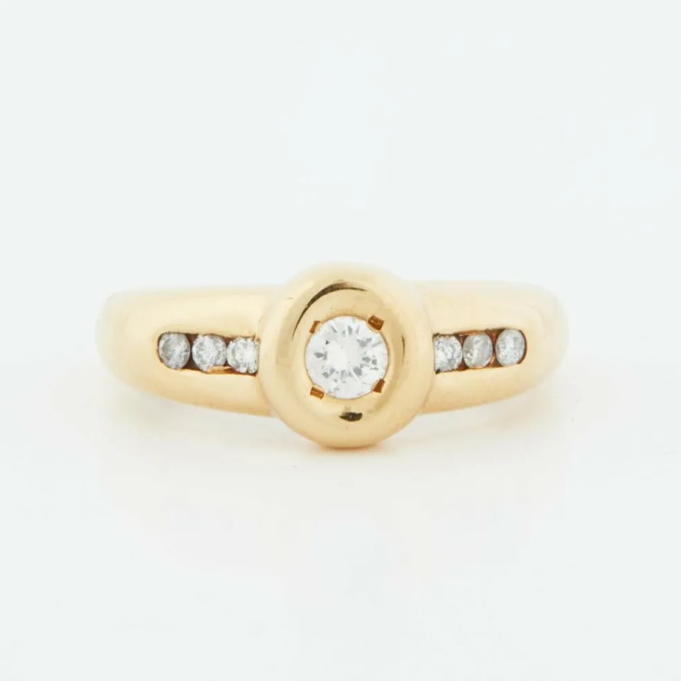 Bague Or jaune Diamants