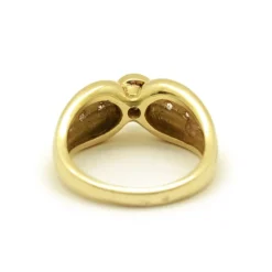 Bague or jaune diamants