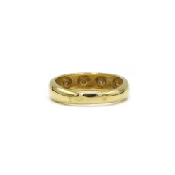 Bague or jaune diamants