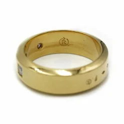 Bague or jaune diamants