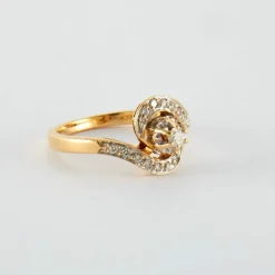 Bague or jaune Diamants