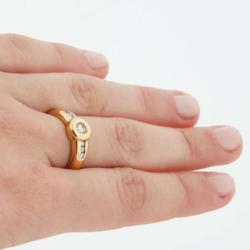 Bague Or jaune Diamants