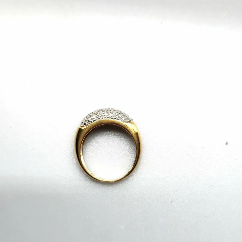 Bague or jaune diamants