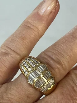 Bague Or Jaune Diamants 2,00 ct