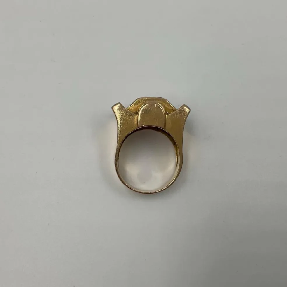 Bague Or jaune Diamants Rubis