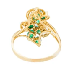 Bague Or jaune Emeraude