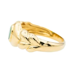 Bague Or jaune Emeraude