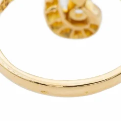 Bague Or jaune Emeraude