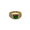 Bague Or jaune Emeraude et Diamants