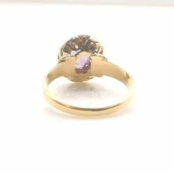 Bague Or Jaune et Améthyste