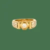 Bague or jaune et blanc diamant