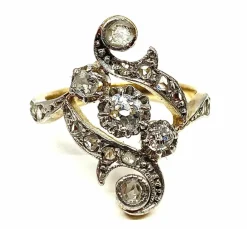 Bague Or jaune et blanc Diamants