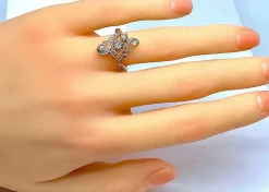 Bague Or jaune et blanc Diamants