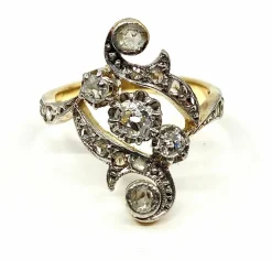Bague Or jaune et blanc Diamants