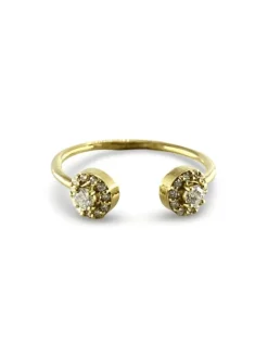 Bague or jaune et diamants