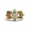 Bague or jaune et diamants