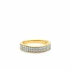 Bague or jaune et diamants