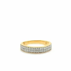 Bague or jaune et diamants