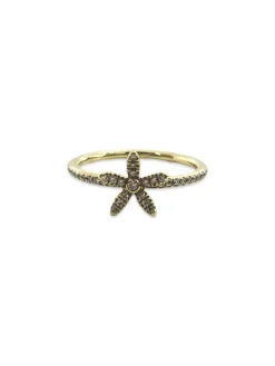 Bague or jaune et diamants 0,50 ct