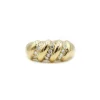 Bague or jaune et diamants