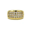 Bague or jaune et diamants