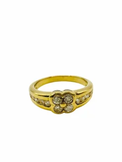 Bague or jaune et diamant