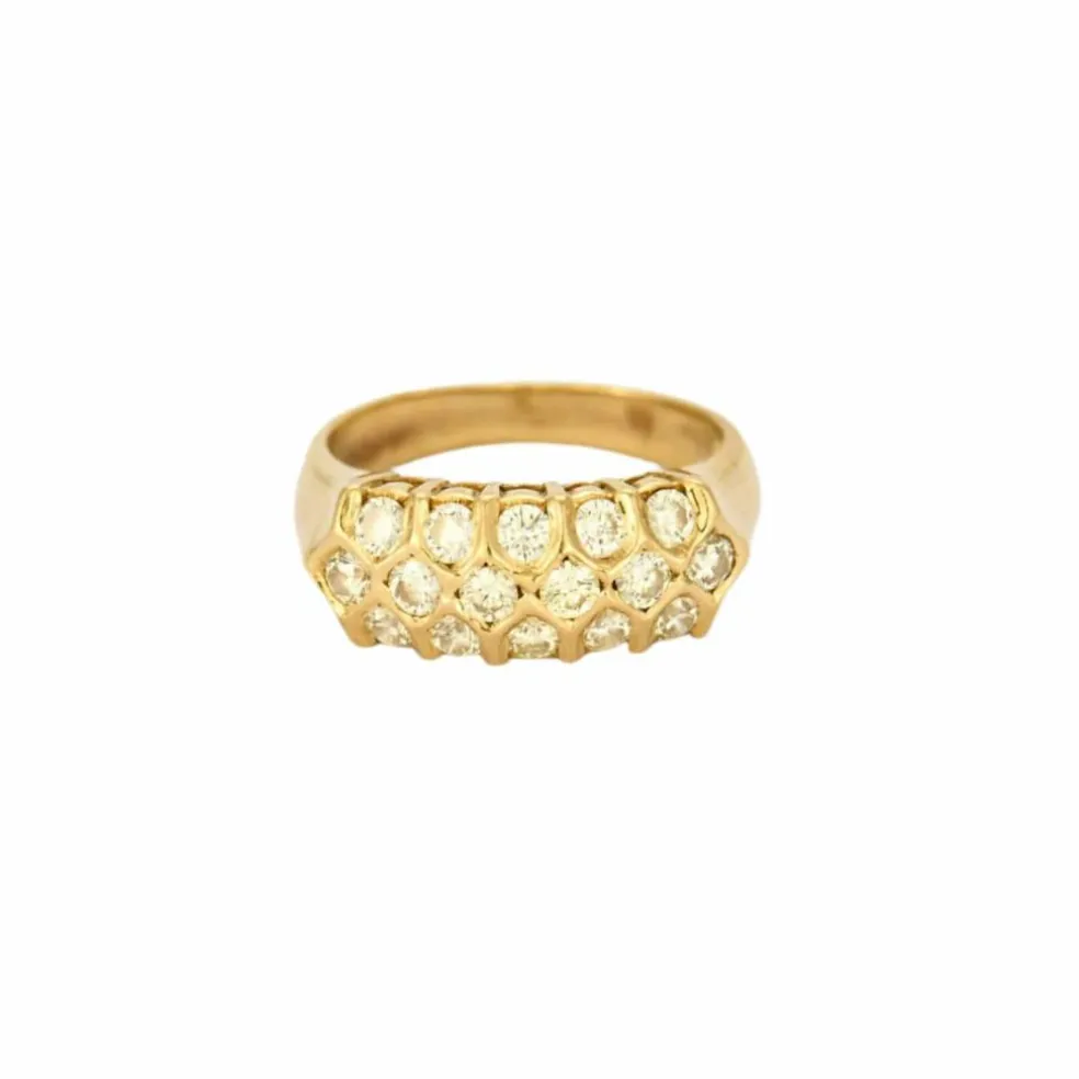 Bague or jaune et diamant