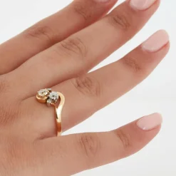 Bague or Jaune et Diamants